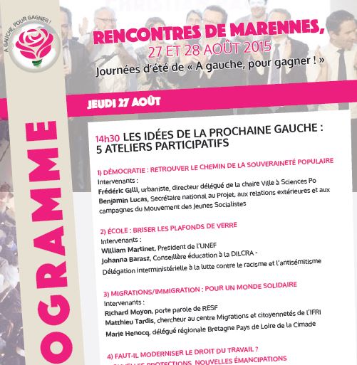 Programme journée Marennes
