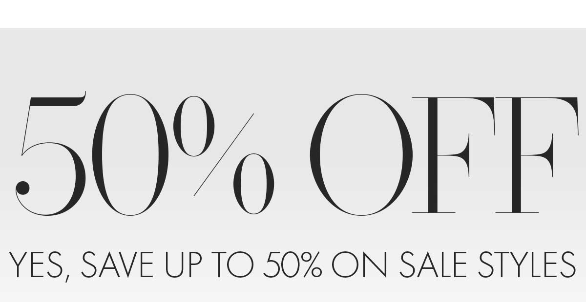 Save up to 50% off on these sale styles