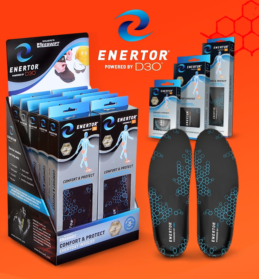 Enertor Insoles Powered by D3O