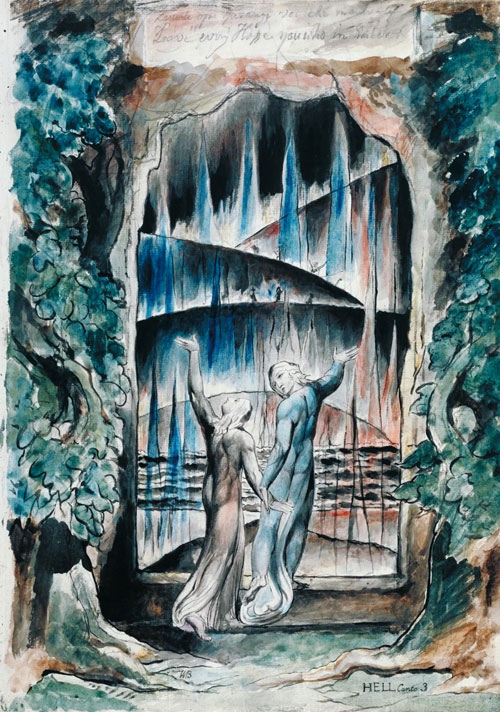 William Blake, La porte de l'enfer