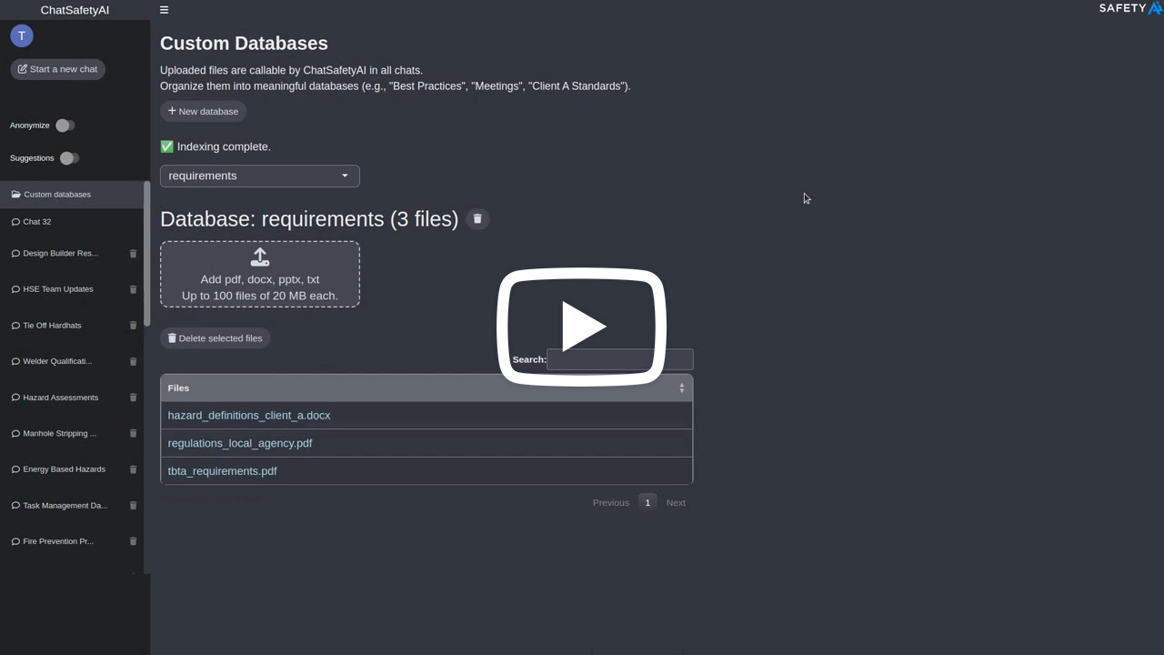 Custom Databases Demo