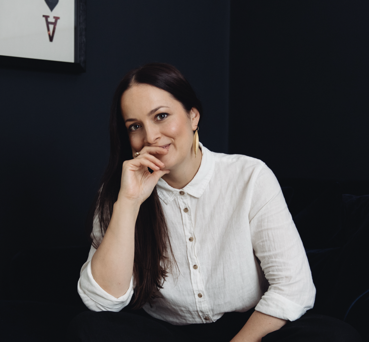 Nathalie Nahai sitting