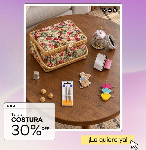 Costura con 30%