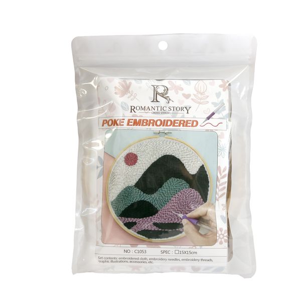 Kit punch needle 15×15 cm