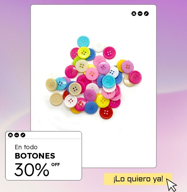 Botones con 30%