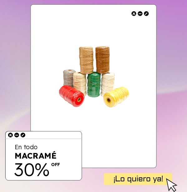 Macramé con 30%