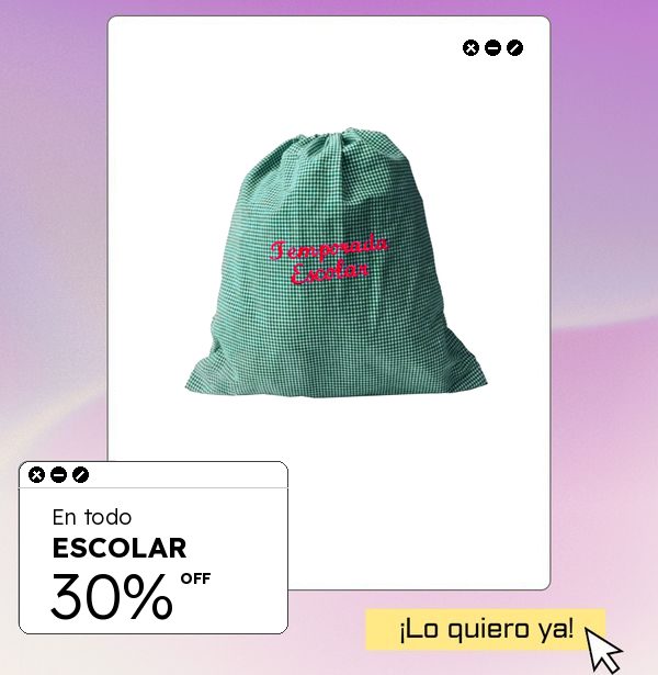 Escolar con 30%