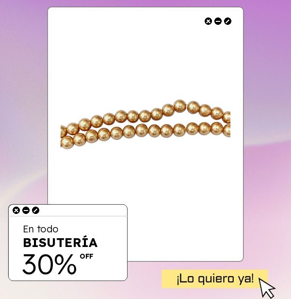 Bisutería con 30%