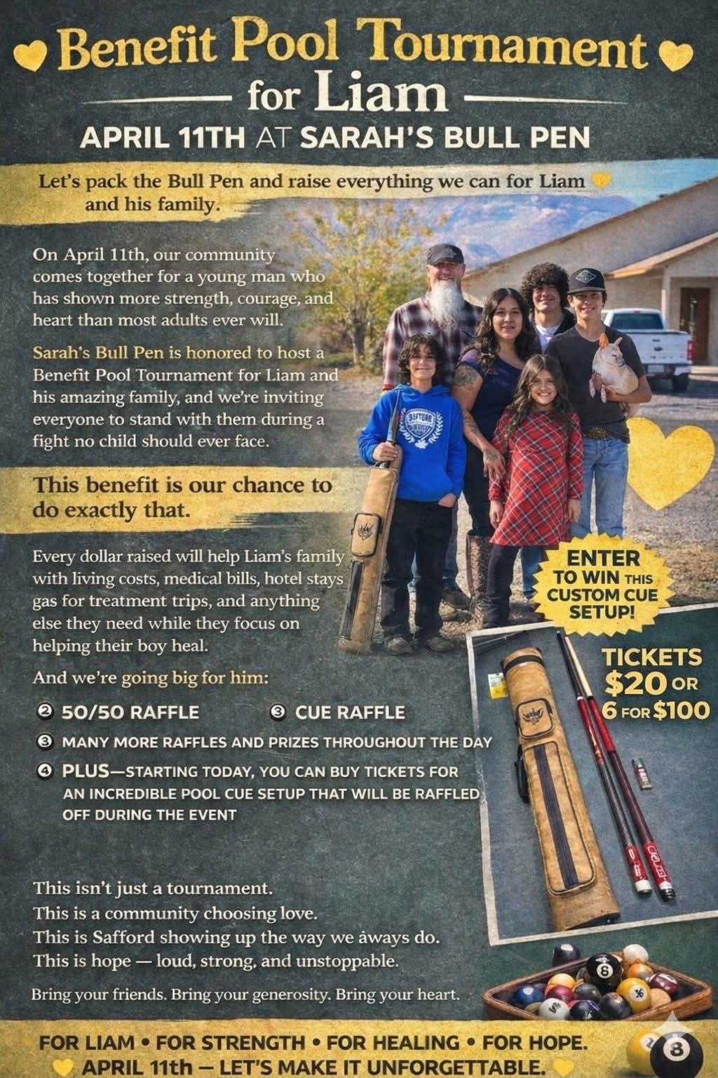 Benefit Pool Tournament for Liam