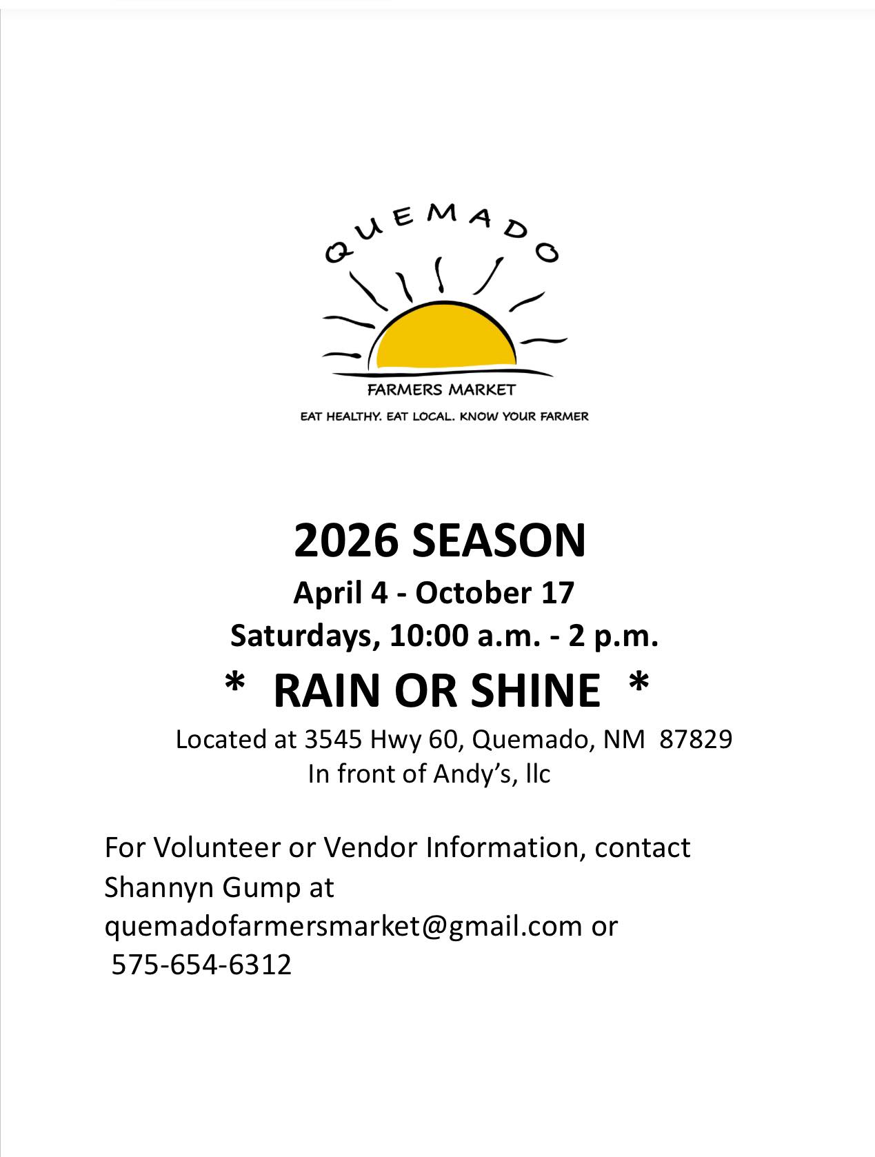 Quemado Farmers Market