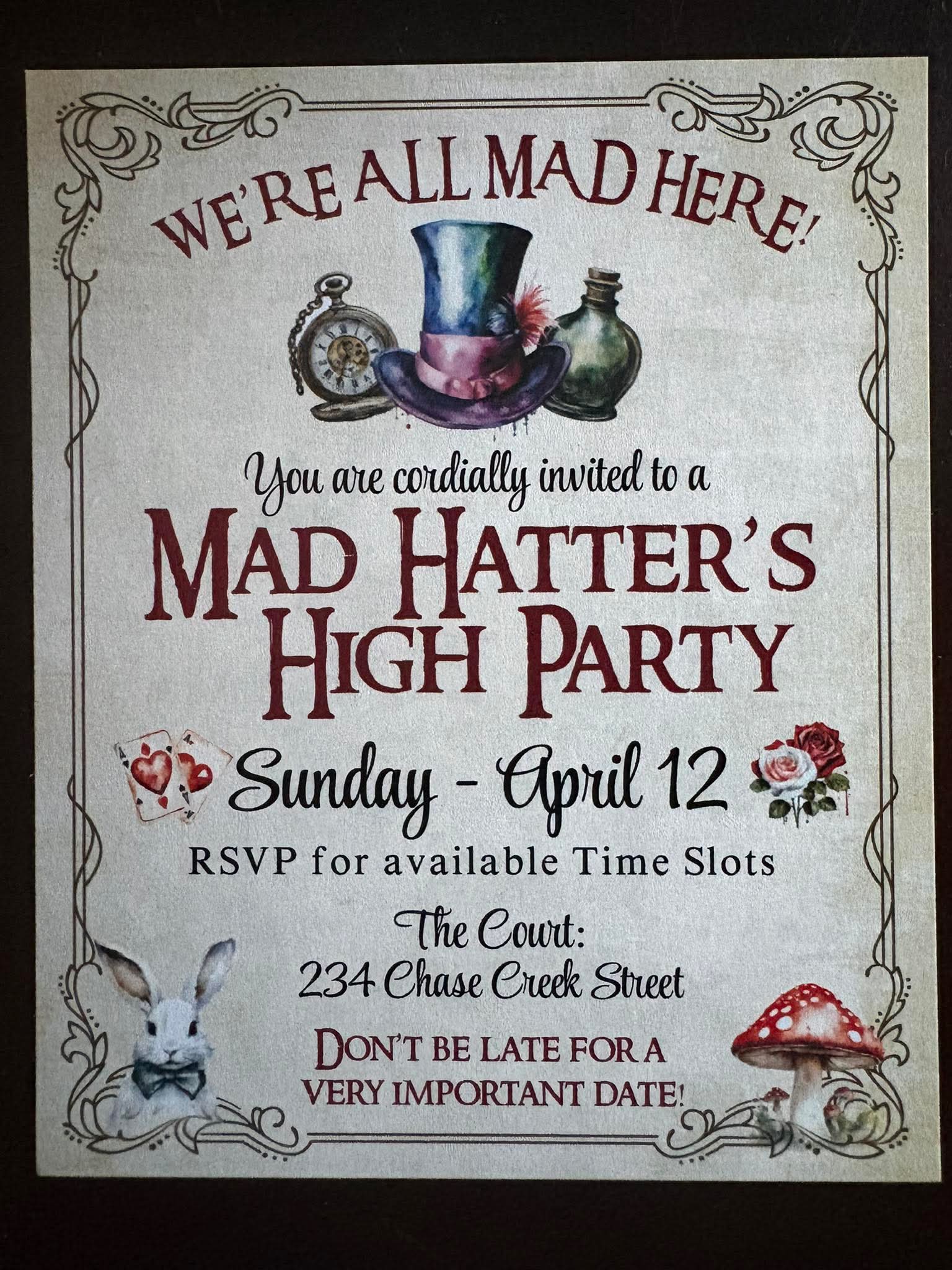 Mad Hatter's High Party