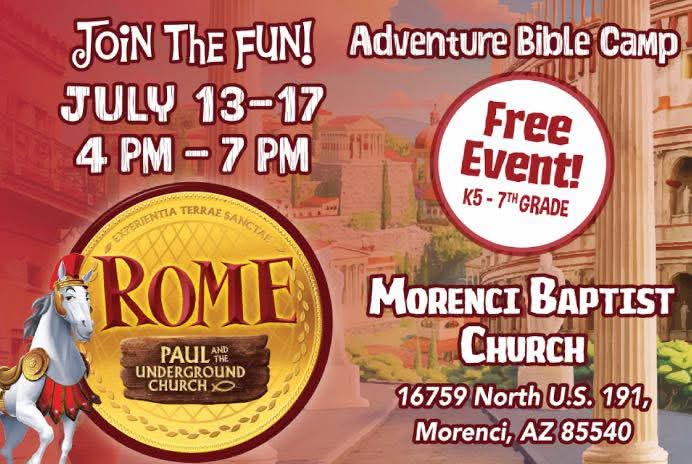 Adventure Bible Camp flyer