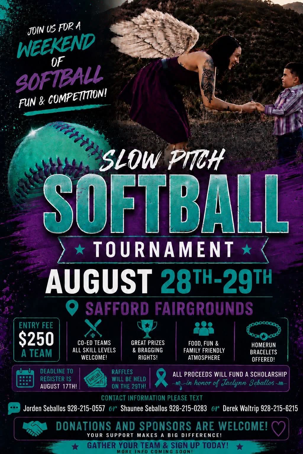 Slow Pitch Softball Tournament flyer