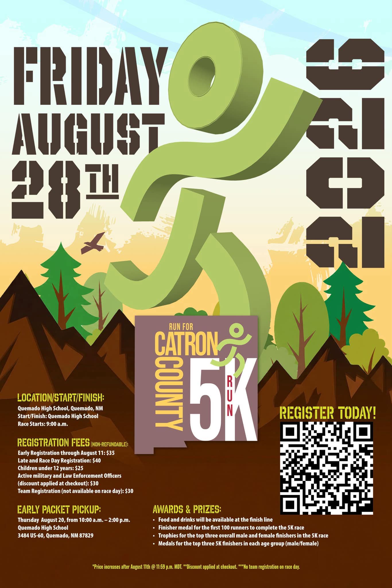 Run for Catron County 5K flyer