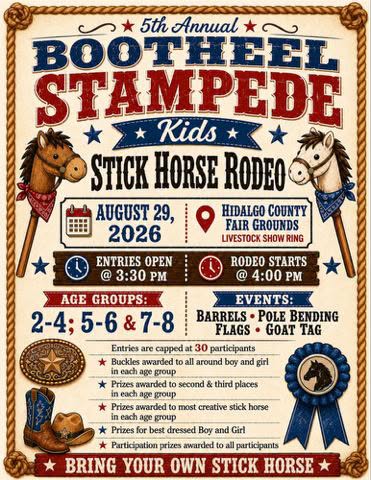 Hidalgo County Fair Kids Stick Horse Rodeo flyer