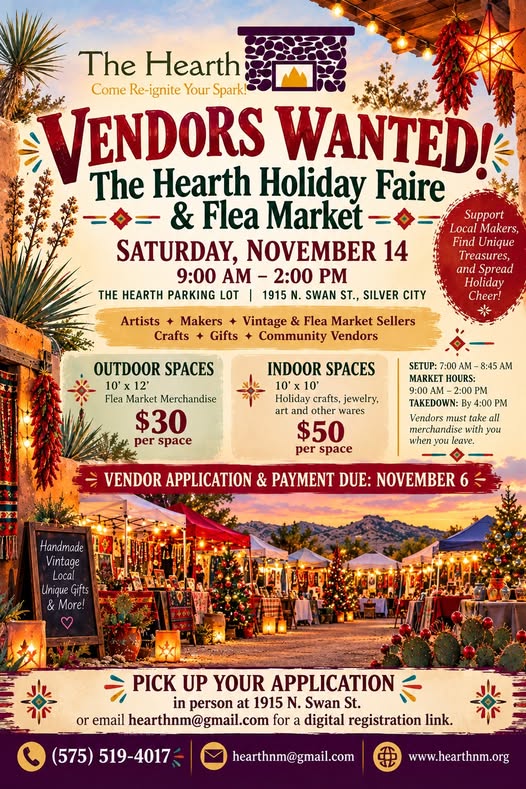 The Hearth Holiday Faire & Flea Market flyer