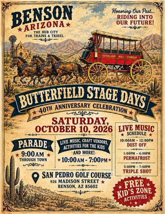 Butterfield Stage Days - 40th Anniversary flyer