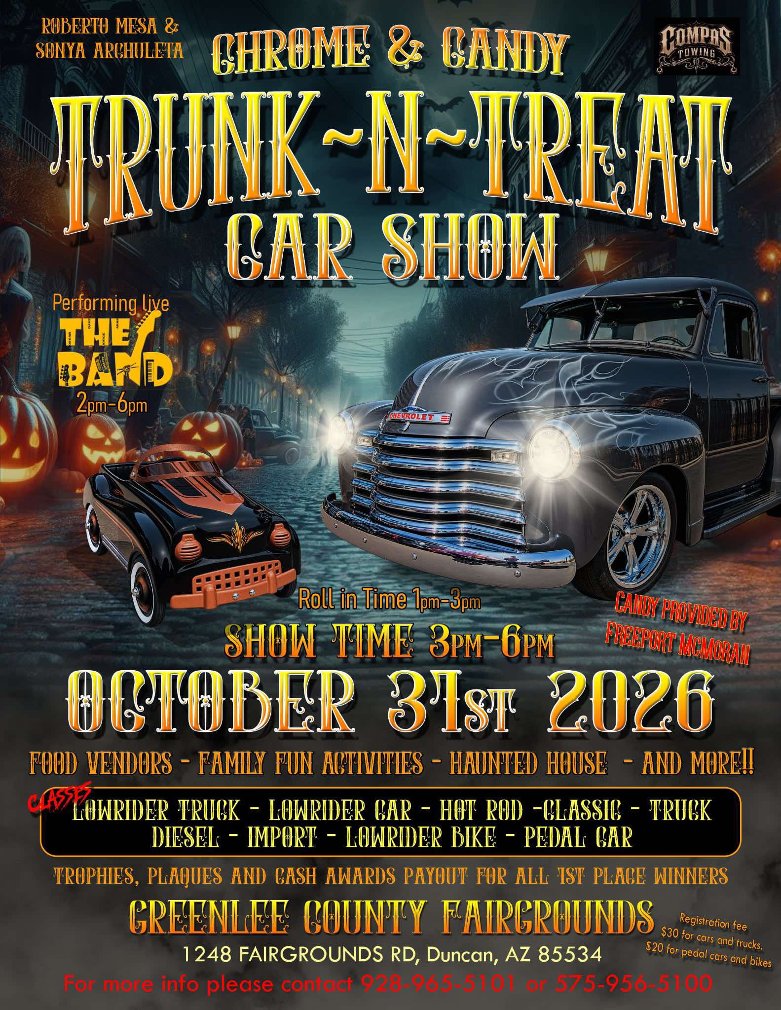 Trunk-N-Treat & Car Show flyer