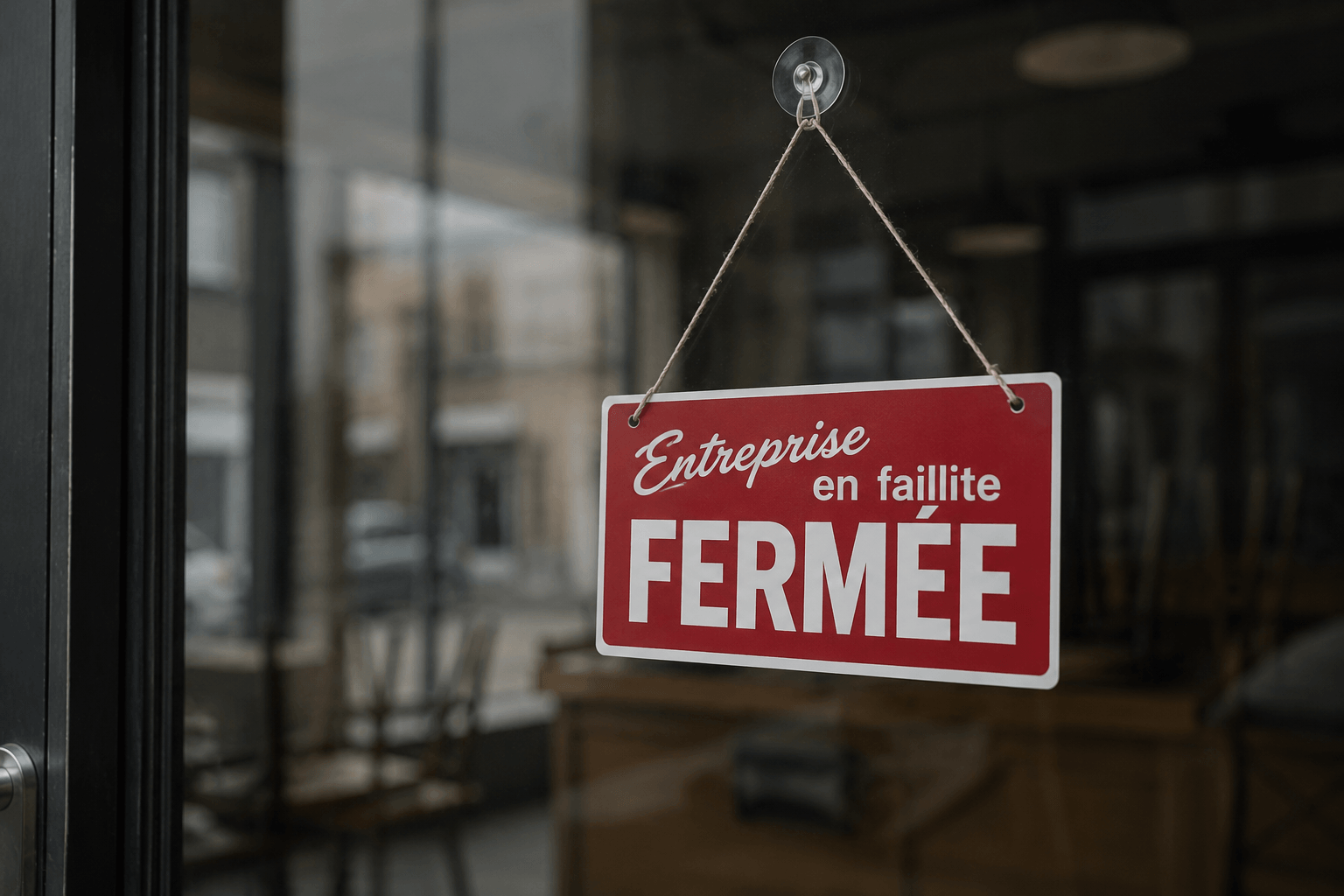 Entreprise fermée pour faillite