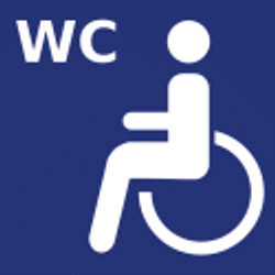 rollstuhlgerechtes WC vorhanden