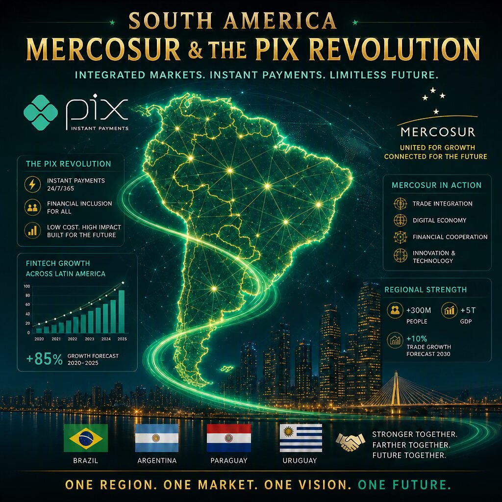 South America — Mercosur and the PIX revolution in instant payments