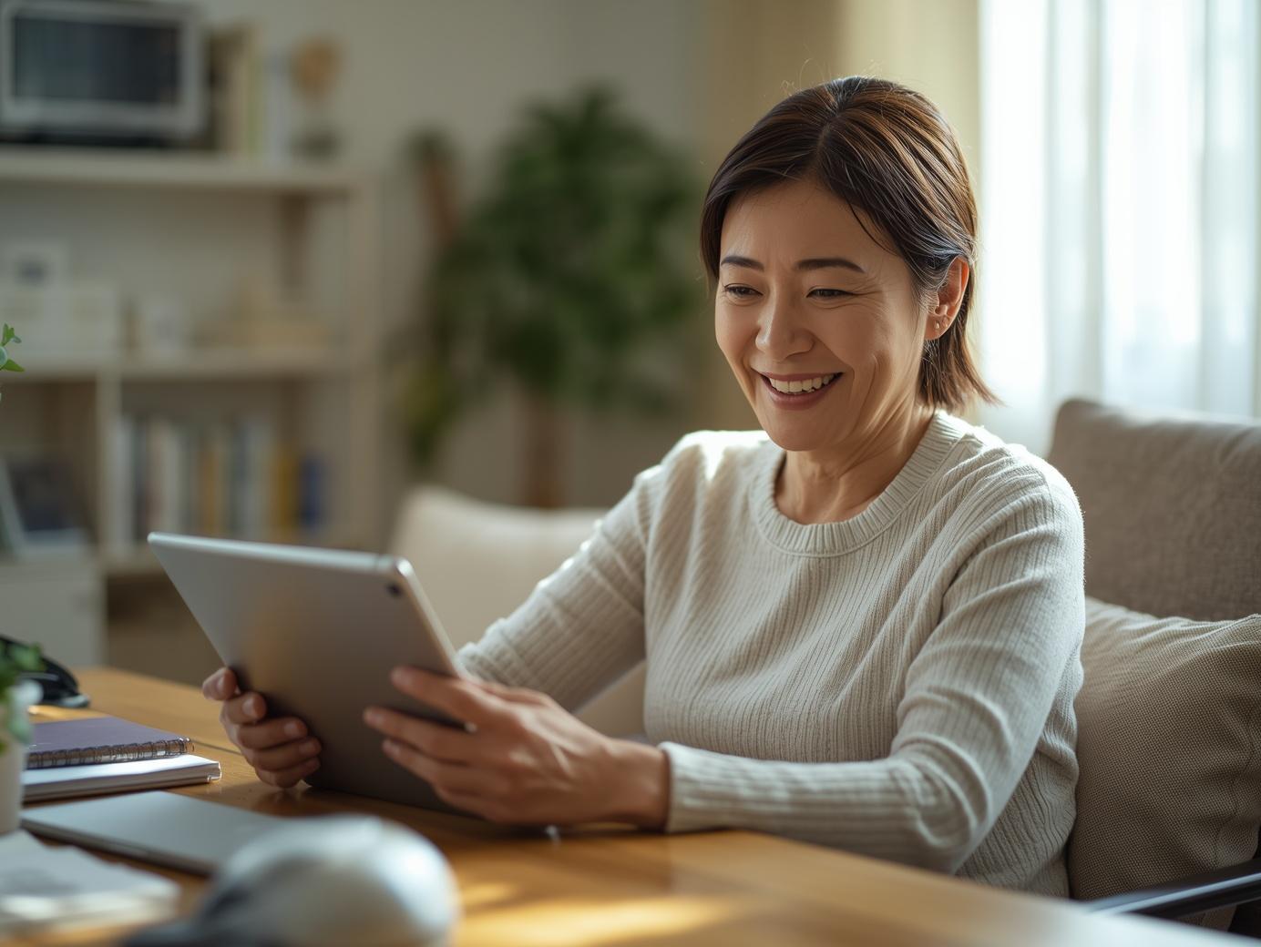 Patient on a telehealth primary care visit with a VitaLink board-certified provider — online primary care, chronic conditions, wellness visits