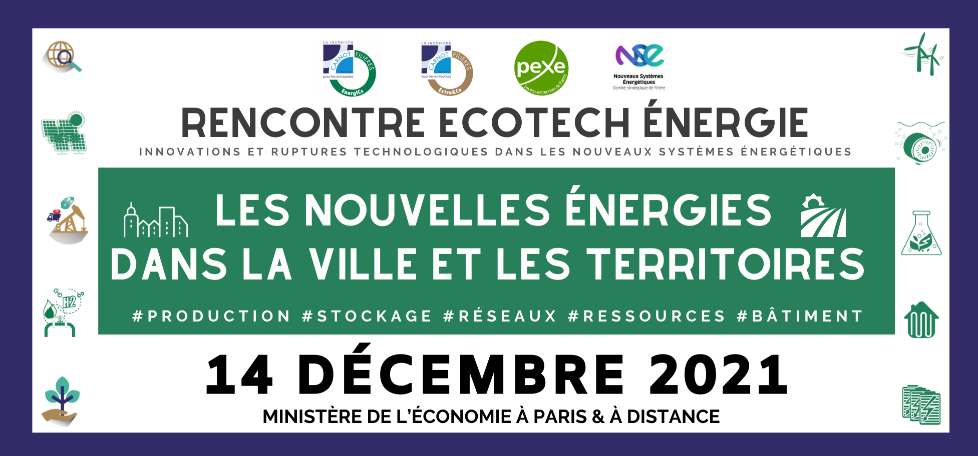 Le 14 décembre prochain, participez au rendez-vous annuel de la communauté des acteurs de l'innovation de l'énergie !