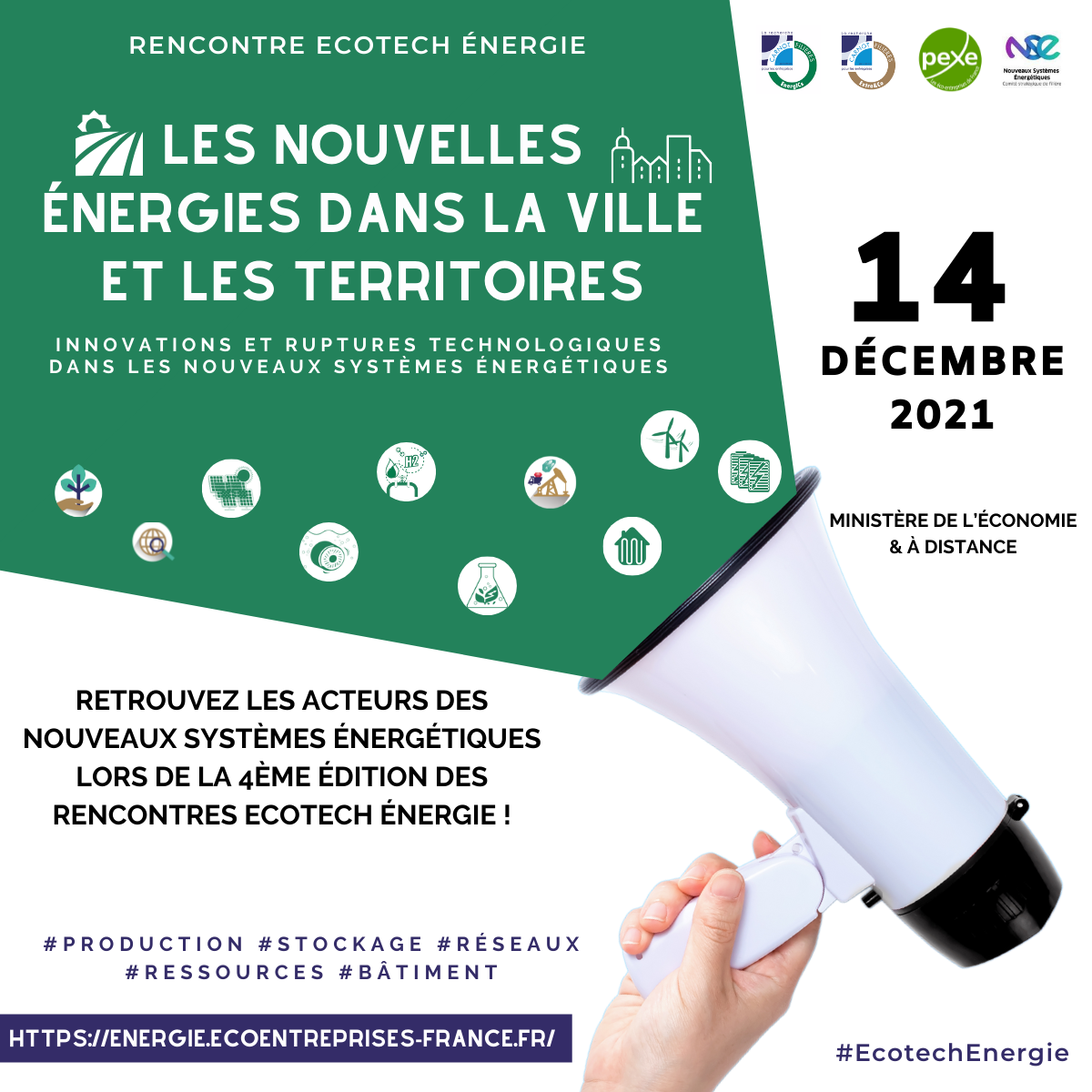 4éme édition des rencontres ECOTECH énergie le 14 décembre au ministère de l'économie