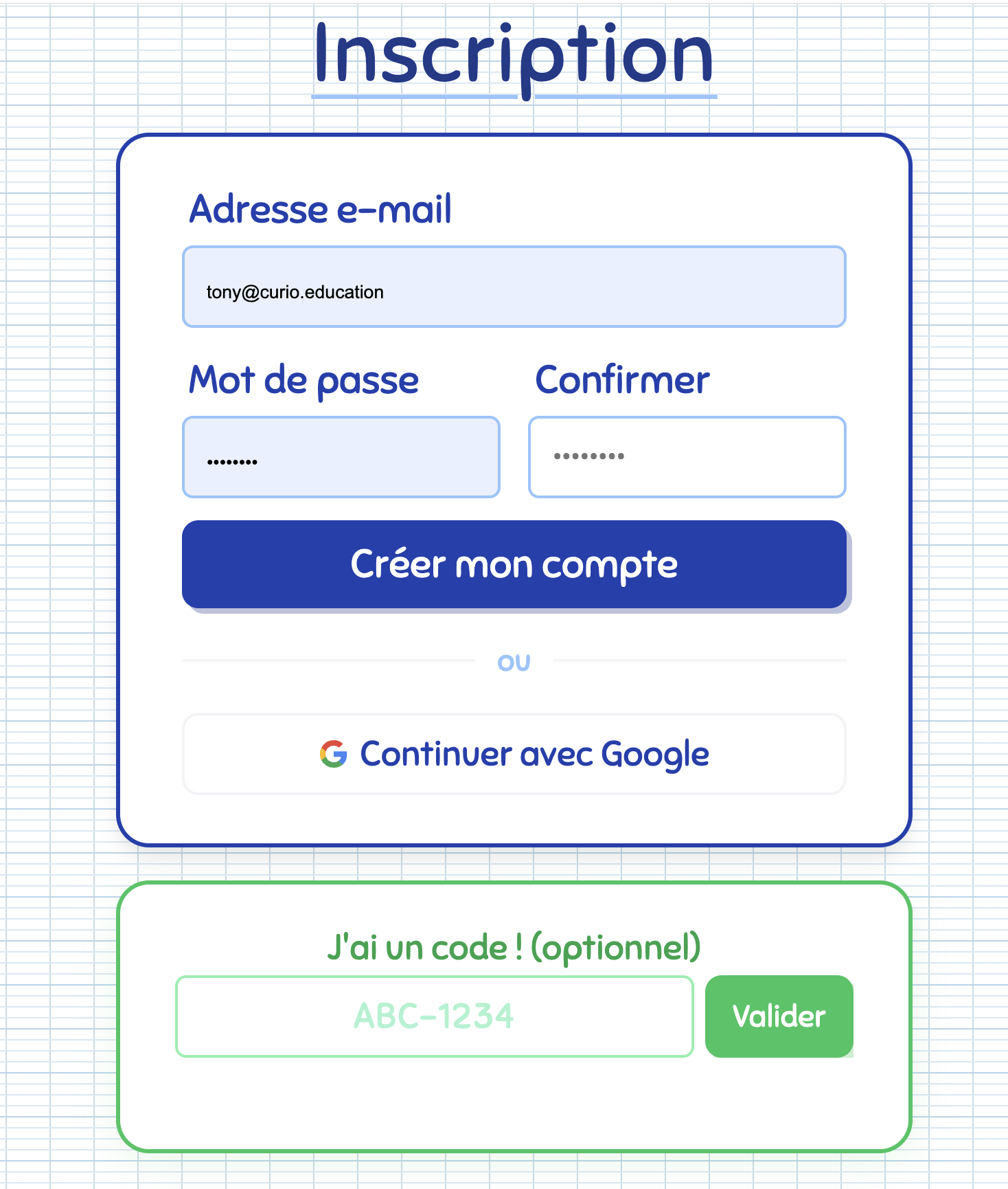 Inscription