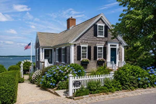 Cape Cod style home exterior