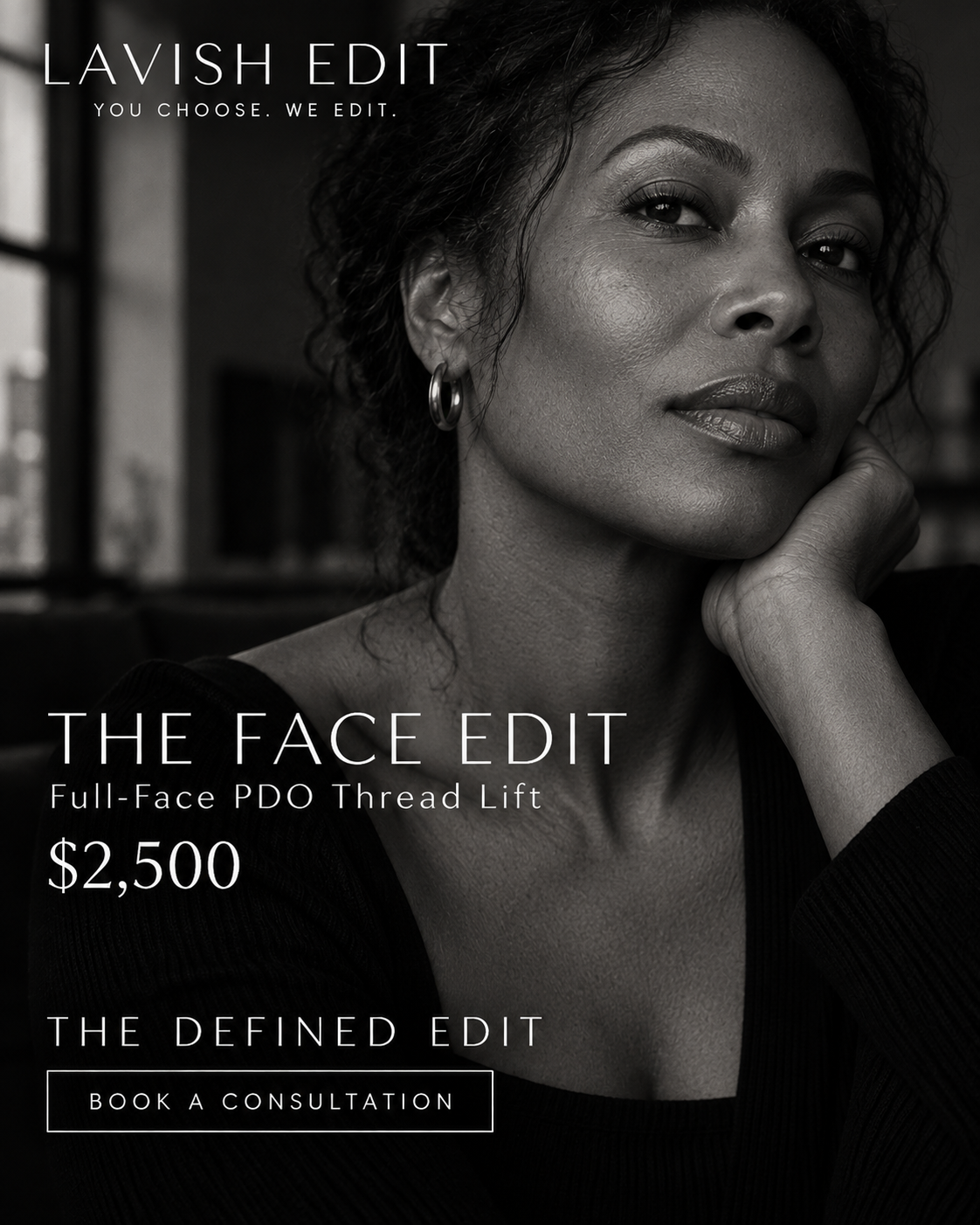 Full-Face PDO Thread Lift — The Face Edit. $2,500.