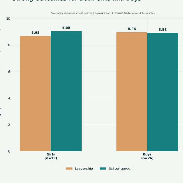Chart: Strong outcomes for both girls and boys