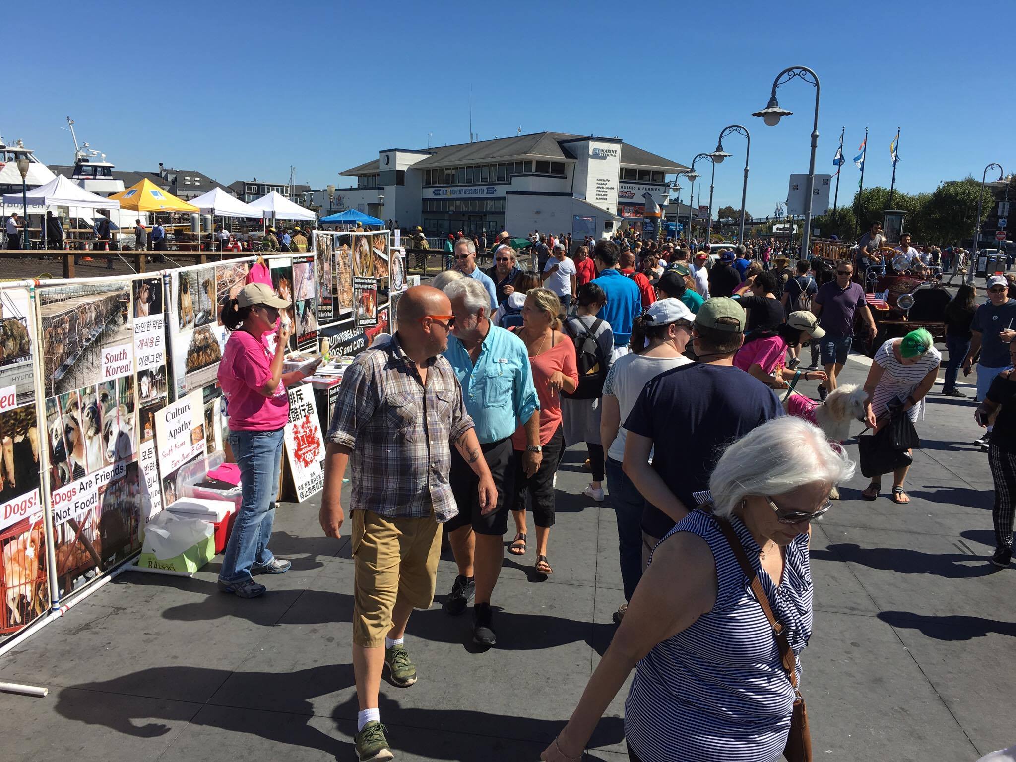 San Francisco, Fisherman’s Wharf Leafleting Event – September 24, 2016