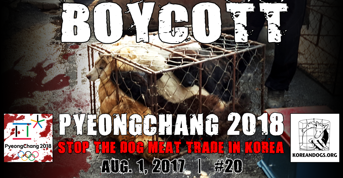  Thunderclap – “Boycott PyeongChang 2018 Campaign”!