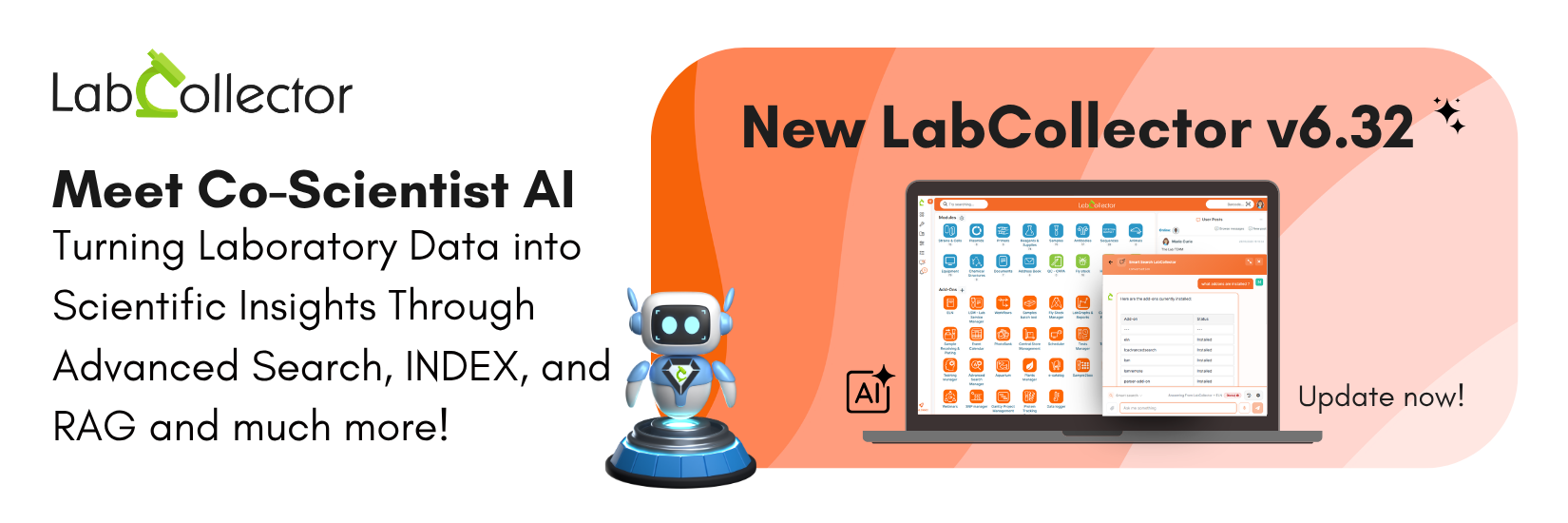 LabCollector v6.32 - Update Now