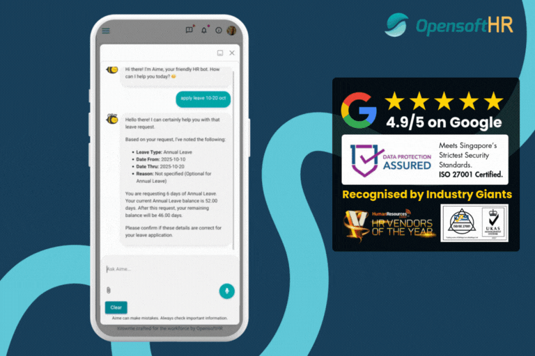 AIME - OpensoftHR's Employee Self Service HR Chatbot, Powered By AI