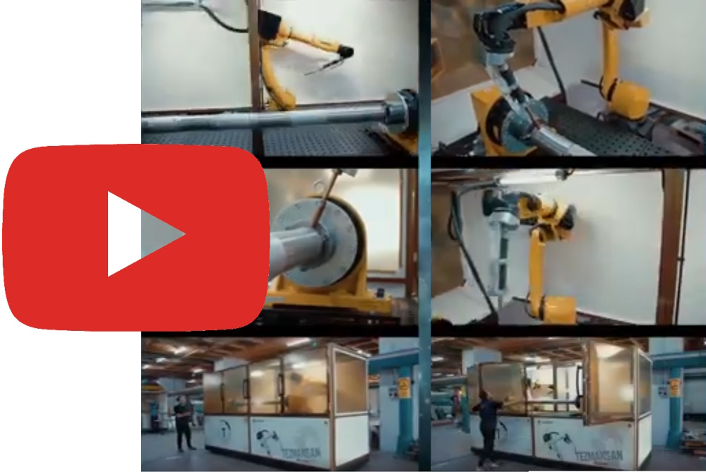 Cabine de soudage robotisé