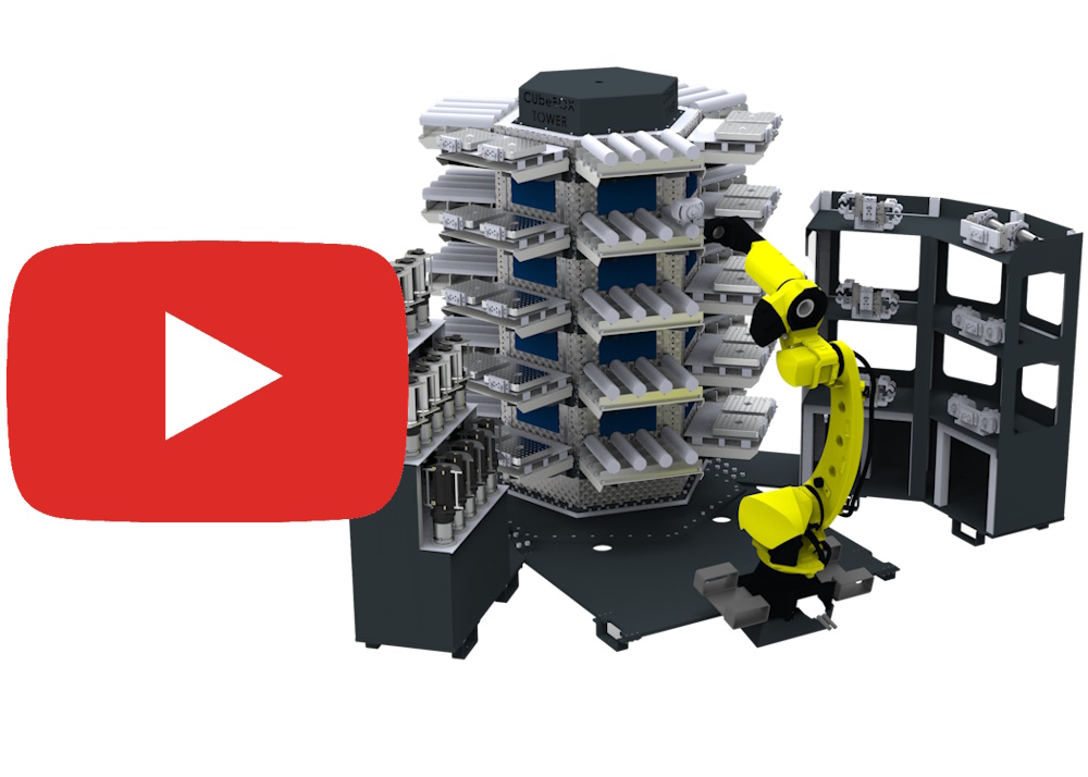 Tour robotisée de stockage pour chargement et déchargement