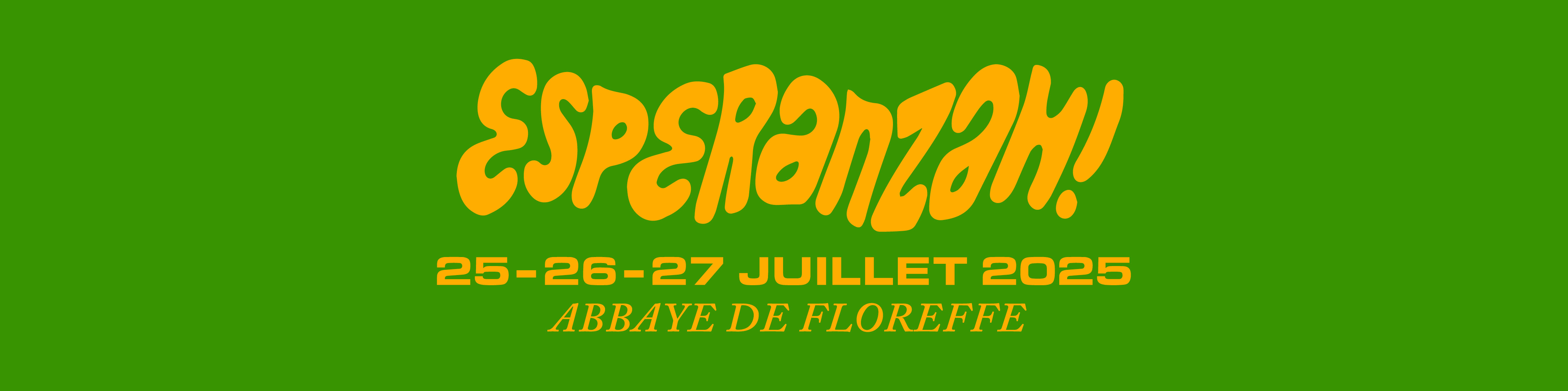 logo et date du festival : 25, 26 et 27 juillet 2025