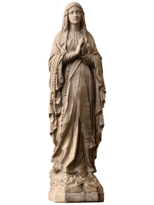 statue de la vierge marie pour prière