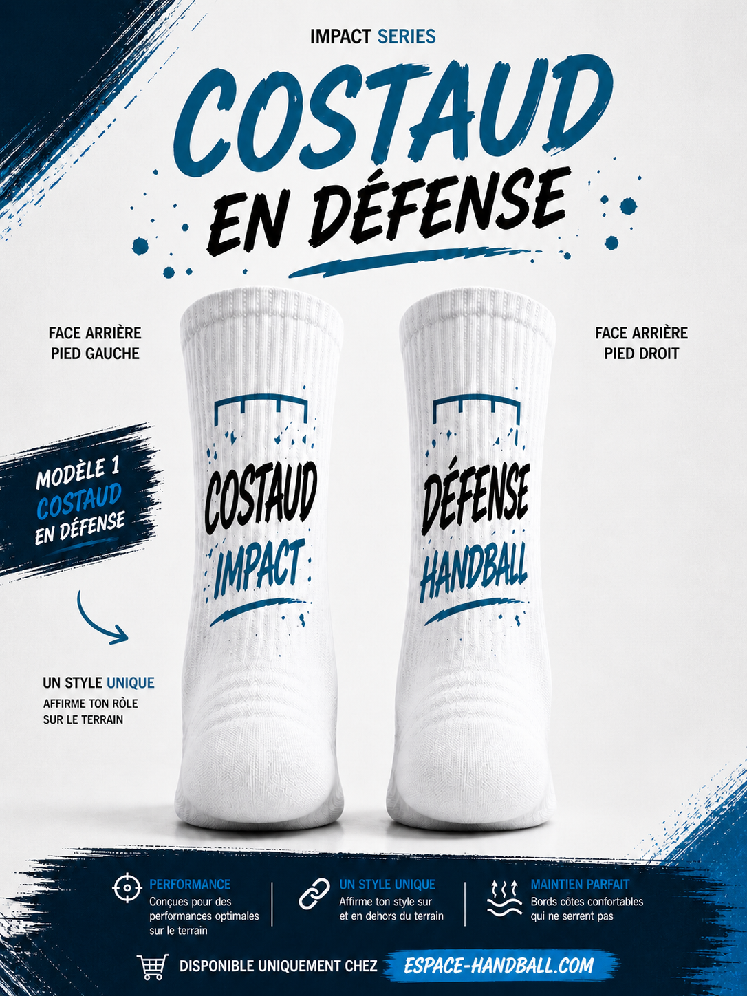 Chaussettes Costaud en défense