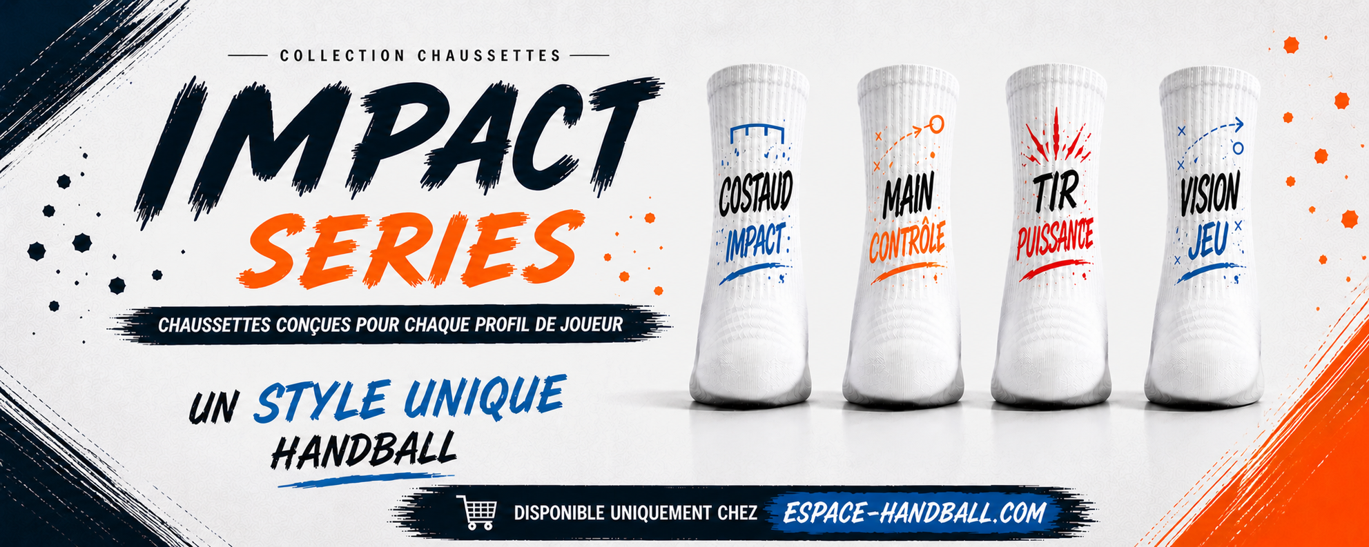 Collection chaussettes Impact Series Espace Handball