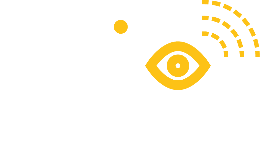 logo phitech écriture blanche isotype déficients visuels jaune