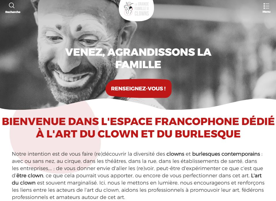 Site La Grande Famille des Clowns