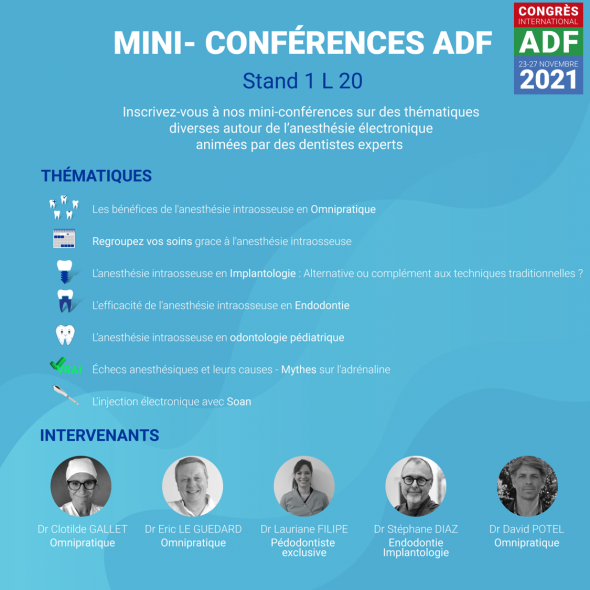 Mini-conférences ADF | Dentalhitec
