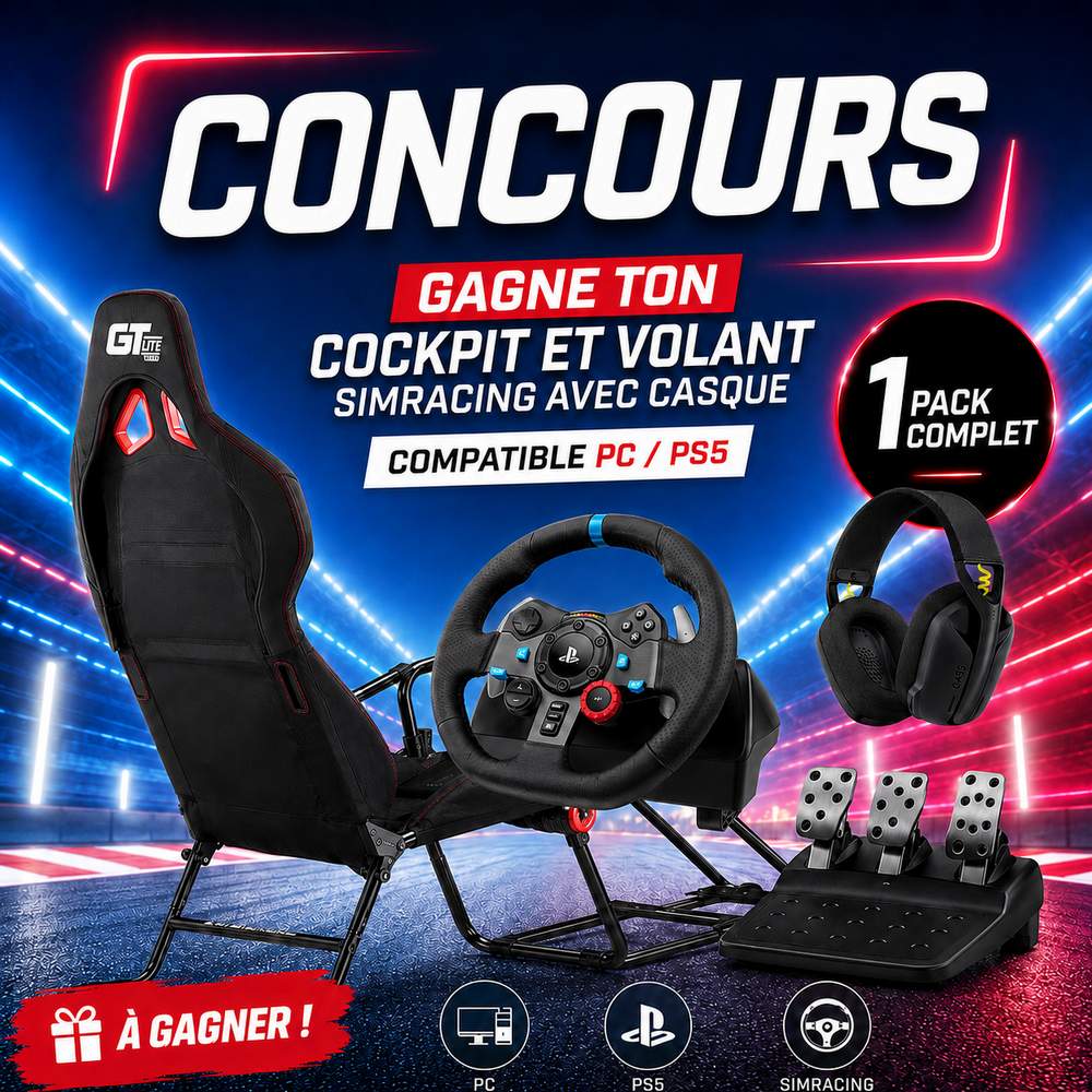Concours cockpit volant simracing