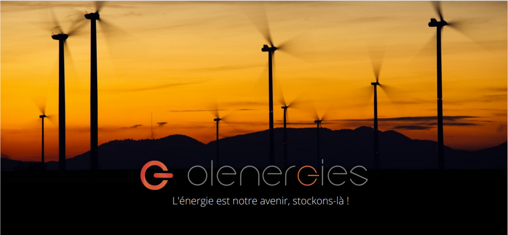 Image fond eoliennes logo Olenergies