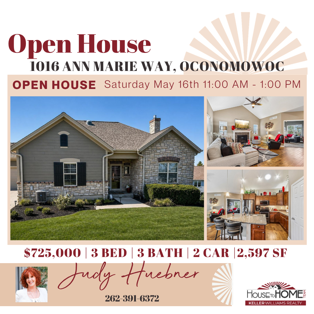 Open House - 1016 Ann Marie Way, Oconomowoc