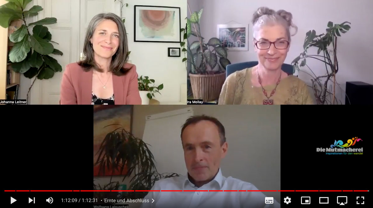 Video: Mut-Talk mit Ira Mollay, Wolfgang Lalouschek und Johanna Leitner
