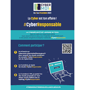 Cybermoi/s 2023 : face à l’enjeu Cyber, mobilisons-nous pour être #CyberResponsable !